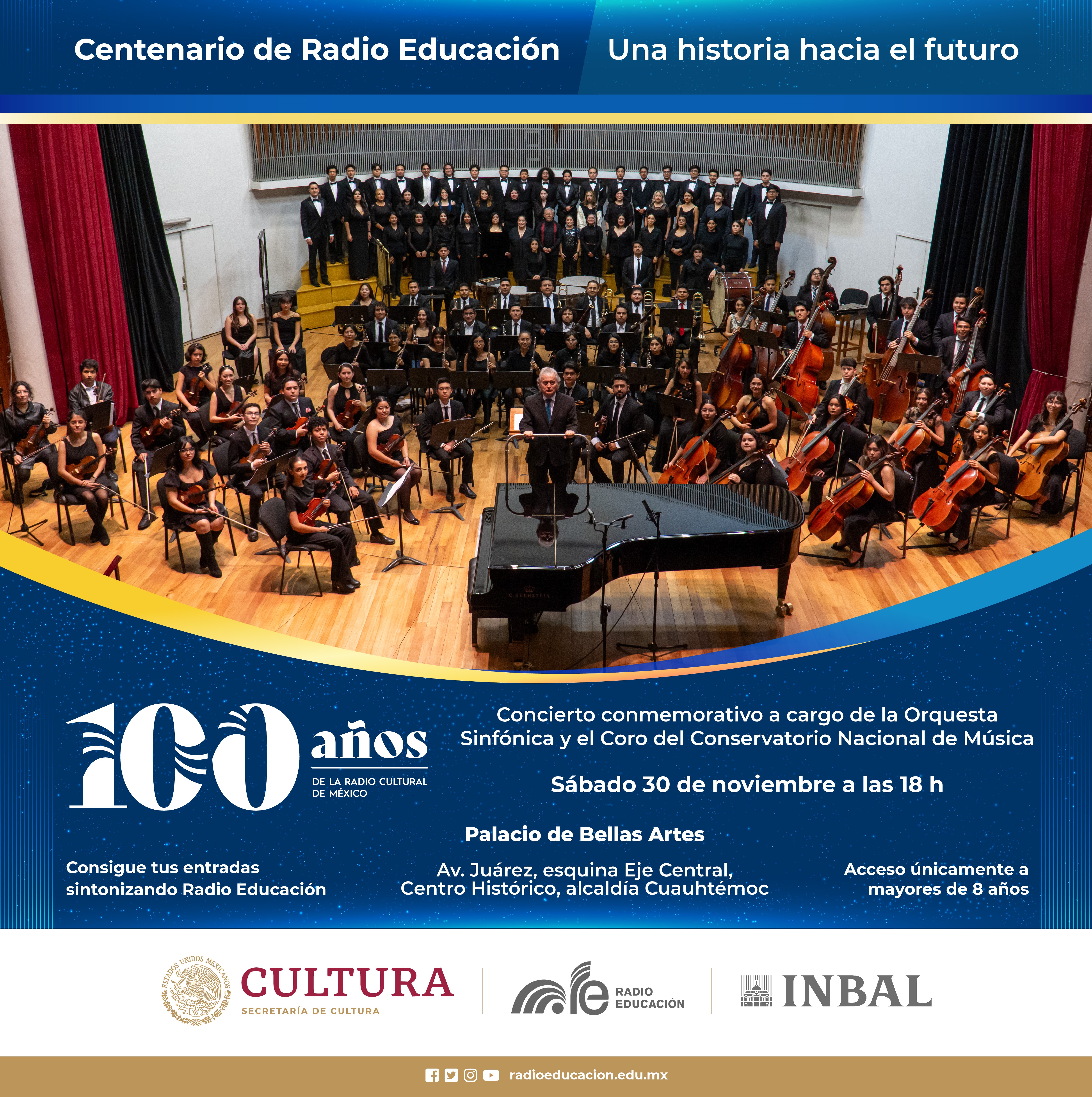 Imagen para Concierto conmemorativo a cargo de la Orquesta Sinfónica y el Coro del Conservatorio Nacional de Música